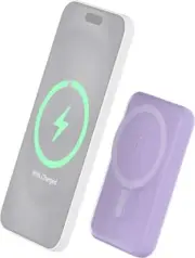 PB MagSafe 5000mAh Magnet USB A+C 10W Purple