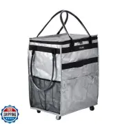 Reusable Grocery Bag On Wheels Large Capacity Shopping Trolley Foldable Rolli