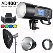 AU Godox AD400Pro 400Ws 2.4G TTL All-in-One Flash+CB-09 Case+95cm Softbox Gift