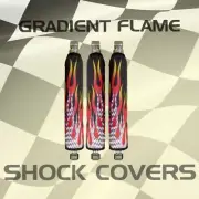 Yamaha Warrior Shock Cover Gradiant Flame Shock Cover