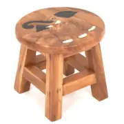 Fair Trade Wooden Kids Stool Trunk Up Elephant Handmade in Thailand