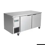 Thermaster Stainless Steel Double Door Workbench Freezer - Under Bench Freezers (TL1500BT) - TL1500BT