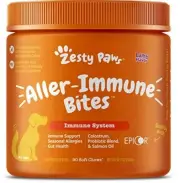 Zesty Paws Allergy Immune Supplement for Dogs 90 chews Lamb Flavor