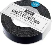 WoodPress® 19mm Matt Black Melamine Edging, Pre-Glued Veneer Tape – 7.5m Roll - Iron-On for Easy DIY Application – Will Cover The Edge of a Standard MDF Panel