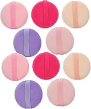 [WRITWAA] Pair of Professional Makeup Powder Pads for Handheld Beauty Use Smooth Touch Washable and Random
