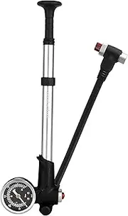 Shock Pump for Mountain, Road Bikes and Motorcycle - 300 Psi High Pressure for Front Fork and Rear Suspension Air Shocks Pump with Gauge -Portable Mini Pump with Air Bleed Button