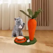 Cat Scratcher Post Cat Scratching Board Carrot Shape Interactive Cat Toy Cat