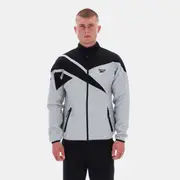 Contrast Funnelneck Jacket Grey Marl/Black