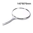 Portable Makeup Mirror Solid Color Metal Round Case Double Side Pocket Mir3CSN