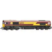Hornby OO Gauge DB, Class 66, Co-Co, 66012 - R30370 Diesel Loco DCC Ready Model