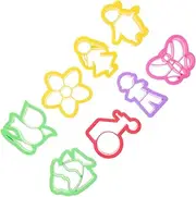 HOOTNEE 8pcs Clay Cutting Mold Clay Cutters Shapes Clay Kit Clay Craft Cutting Mold Earring Polymer Clay Polymer Clay Jewelry Making Kit Clay Cutters for DIY Multifunctional Clay Plastic