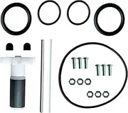 for Lay Z Spa for SaluSpa Coleman Water Pump Gasket Conversion Kit with Impeller, P4071 58113 E02 Impeller with 5Pcs O-Ring, 1Pcs Ceramic Shaft and 1Pcs Stainless Steel Shaft (Black)