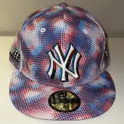 New York Yankees New Era 3D Comics 59Fifty Multi-Color Fitted Cap Hat Size 7 1/2