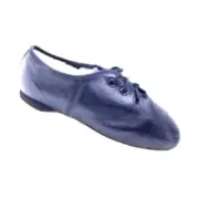 Bloch Little Girls Jazz Flex Black Leather Suede Split Sole 11.5 Dance Shoe Lace