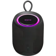EFM Austin Mini Bluetooth Speaker with LED Colour Glow Charcoal Black