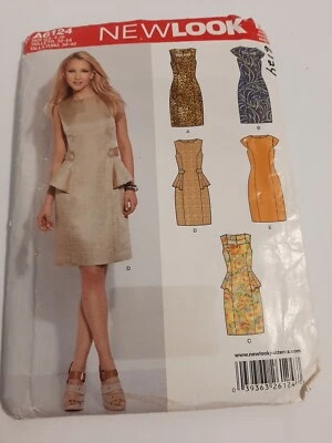 UNCUT LADY'S DRESSES Sewing Pattern size 6- 16 New Look K6124