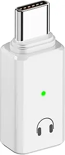 AreMe USB-C Male to Lightning Female Audio Adapter, USB Type C to Lightning Headphone Converter for iPhone 15/15 Plus/15 Pro/15 Pro Max,iPad Air, Not Support Charging and Data (White)