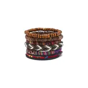 Handmade Bohemian Style Woven Bracelet Ethnic Womens Beaded Bracelet Adjustable