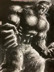 HULK #1 SKETCH COVER CHRIS MCJUNKIN ORIGINAL ART MARVEL INCREDIBLE