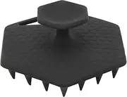 Silicone Beard Exfoliator Brush Soft Skin Friendly Deep Cleansing Facial Scrubber for Men with Suction Cup Easy Storage (black)