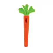 Nuby Silicone Carrot Tube Teether - Baby Teething Toy - Orange, Green