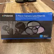 Polaroid Optics 52mm 2 Piece Filter Kit (CPL, FLD) w/filter Case