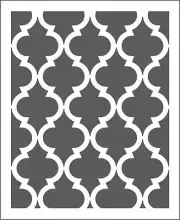 Reusable Wall Stencil Pattern Moroccan *Choose size hole* Large scale Crafting