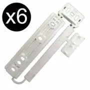 6 x UNIVERSAL INTEGRATED FRIDGE FREEZER DOOR FIXING SLIDE KIT MOUNTING BRACKET