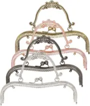 4 Colors Purse Clasp Frame,8.14Inch Bag Kiss Clasp Lock,Metal Purse Frame for DI