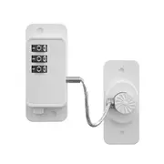 Fridge Lock, Refrigerator Lock, Keyless One-Click Access, Customizable Password, Child Safety Combi White