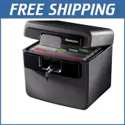 Waterproof & Fireproof Document Safe - Key Lock Security Box, 14.3x15.5x13.5 in