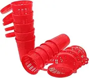 OSOLADY 10Pcs Fishing Bait Cage Durable Plastic Bait Holder for Outdoor Fishing Lightweight and Hollow Prevent Bait Loss for Shrimp and Lobster Traps