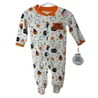 Koala Kids My First Trick or Treat Footed Sleeper 3-6M Halloween Ghosts Pumpkin