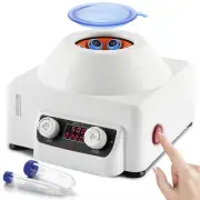 10mL x6 Desktop Centrifuge Machine w Digital LCD Display Adjustable Time & Speed