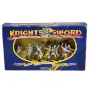 VINTAGE KNIGHTS OF THE SWORD BRITAINS # 7775 SEVEN SILVER KNIGHTS NEW IN BOX