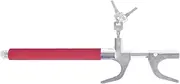 Anti-Theft Steering Wheel Lock Heavy Duty Steering Wheel Lock Bar Adjustable Length Clamp for Universal Cars with Emergency Hammer and 3 Keys RED