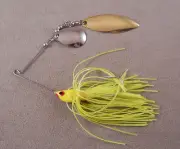Bass Fishing Lure Custom Spinnerbait, 1/4 oz, With 1 Colorado & 1 Willow Blade