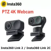 Insta360 Link 2 Link 2C PTZ 4K Webcam 1/2" Sensor AI Tracking Zoom Video Camera