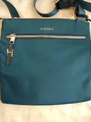 Tumi Voyageur Tula Crossbody Bag Turquoise Blue ~NWT