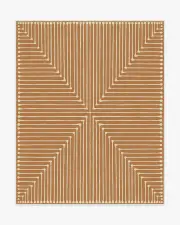 245' x 305' | Machine Washable Runner Rug | Kid & Pet Friendly | Indoor Rug | Inkdrop Copper Rug by Jonathan Adler | Ruggable
