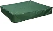Cover, Square Dustproof Cover with Drawstring, Waterproof Sandpit Pool Cover, Green, 120 x 120cm