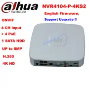 Dahua english NVR4104-P-4KS2 4 Channel Smart Mini 1U 4POE Network Video Recorder