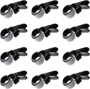 Garden Banner Fasteners – 12-Piece Mini Flag Grips | Adjustable Windproof Clamps With Secure Buckles For Indoor & Outdoor Use In Yards, Patios, Lawns, And Storage Areas