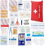 107Pc First Aid Kit for Home Car Travel Camping Hiking Emergency Trauma