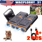 2X Anti Barking Device Bark Deterrent Devices With Hd Display And LED Flashlight