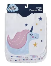 [Big Softies] Popover Bibs 3 Pack in Multi