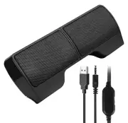 USB Powered Wired Multimedia Mini Soundbar for PC Computer Laptop Speakers