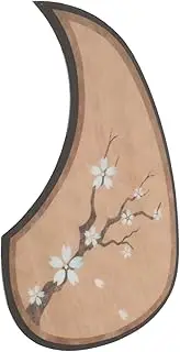 GOOHOCHY Acoustic Guitar Elegant Cherry Blossom Teardrop Decal for Guitar Protection Durable Pickguard Sticker Fit for Acoustic Instruments