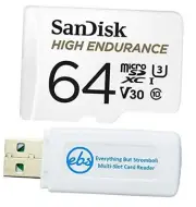 64GB High Endurance Video Card MicroSDXC for Dash Cams Works with Garmin