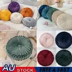 Velvet Pumpkin Pillow Round Pleated Couch Cushion Floor Throw Pillow Sofa Decor